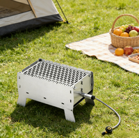 Nouveau barbecue portable pliable pour le camping en plein air, réchaud de camping extérieur, barbecue à gaz pour balcon, camping-car