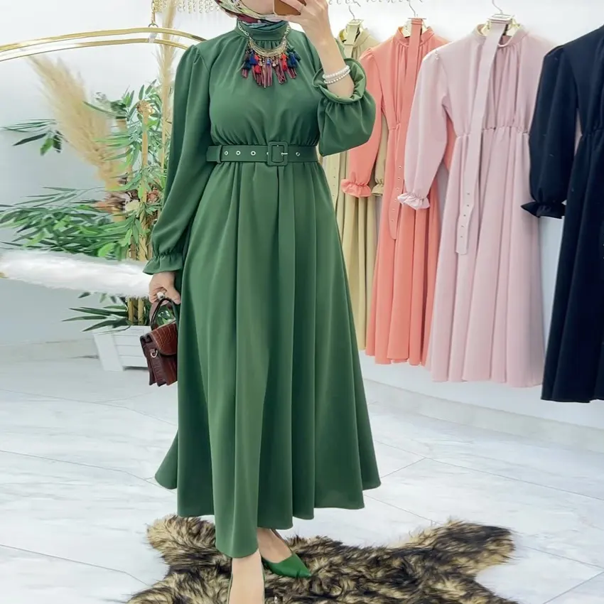 Personnalisé turc derniers modèles robe pour dames dames musulmanes nouvelle mode 2023 fournisseur femmes robe musulmane robes