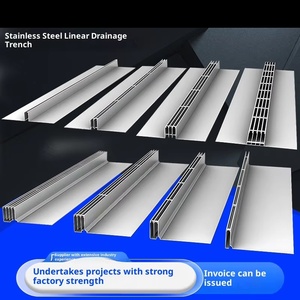 Hiện đại 304/201 thép không gỉ tuyến tính thoát nước mương Bìa tấm vườn Công viên thành phố sử dụng bền tù<span class=keywords><strong>y</strong></span> chỉnh cài đặt - Product Image 1