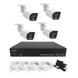 Chuyên nghiệp tuya ai cuộc sống thông minh bên ngoài <span class=keywords><strong>4CH</strong></span> 8CH 16CH <span class=keywords><strong>Video</strong></span> Camera an ninh NVR Kit 6MP màu VU PoE hệ thống mạng - Product Image 3