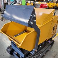 Hebe- und Wendekettenkipper mit 1000kg Ladekapazität, Benzinbetriebener Transporter für Bauernhof, Dung, Erde und Kies