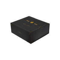 Schwarze Magnetische Geschenkbox mit Prägung, Matter Laminierung, Individuellem Logo, Kartonbox aus Recycling-Materialien, Umweltfreundliche Luxusverpackung