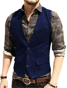 <span class=keywords><strong>Gilet</strong></span> de loisir <span class=keywords><strong>bordeaux</strong></span> pour hommes, coupe ajustée, taille S-3XL, <span class=keywords><strong>gilet</strong></span> de <span class=keywords><strong>costume</strong></span> d'affaires décontracté sans manches à poches multiples, vente en gros - Product Image 6
