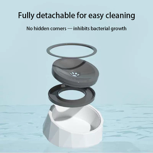 Atacado Fabricante 1L Round Anti-Spill Portátil <span class=keywords><strong>Pet</strong></span> Floating Bowl Anti-Spill Design para Cães Ativos Gatos Feito de Plástico - Product Image 3