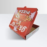 Boîtes à pizza carrées ondulées jetables de 7/8/9/10 pouces