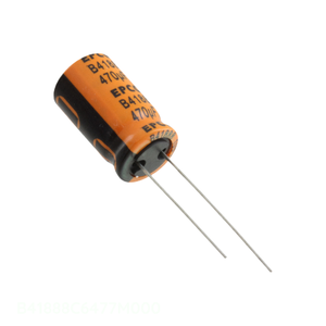 Condensateur à traversée de circuit (TH) en aluminium 470 µF 20 % 50 V RADIAL TH 470 µF B41888C6477M000 – Distributeur agréé - Product Image 1