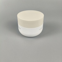 50g en plastique océan recyclable PMU crème pots Pot cosmétique crème bouteille conteneur/double paroi caco3 soin du visage crème pots pack