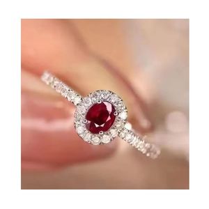 Anillo de Oro de 18K Xinfly con Gema de Rubí Color Sangre de Pichón de 0.50ct y Diamante de 0.25ct GRC - Product Image 1