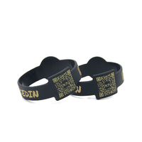 Pulseras Personalizadas con Logotipo Inyectado en Tinta, Pulseras de Béisbol con Logotipo Personalizado, Pulseras con Código QR de 12/18/25/38/50 mm