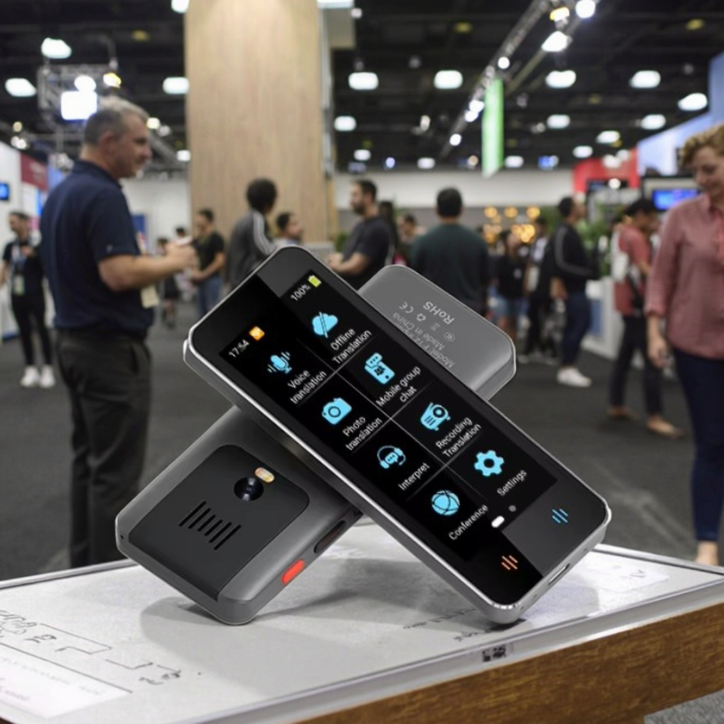 Cuffie Traduttore Intelligente Con Touch Screen – 134 Lingue E 4 Modalità, Bluetooth 5.4, Batteria 60 Ore Per Viaggi E Riunioni