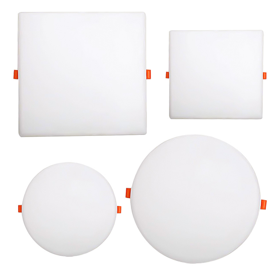Factory Wholesale Slim 3W-24W Round Square Plastic LED Panel Light Ultra-thin Modern 3D Ceiling Recessed Lamp for Home Office