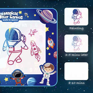 100*80cm extra große Größe leuchtet im Dunkeln Zeichenbrett Aqua Magic Mat Lernspiel zeug Wasser Doodle Mat - Product Image 5