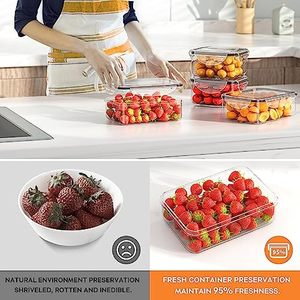 Eco-friendly Silicone Food Container with Lid <b>Lunch</b> <b>Box</b> Microwavable Freshness Preservation Carton <b>Packed</b> - Product Image 5