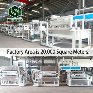 WONGS uovo vassoio macchina piccola impronta polpa sistema di stampaggio fabbrica progettato per la produzione salvaspazio - Product Image 4