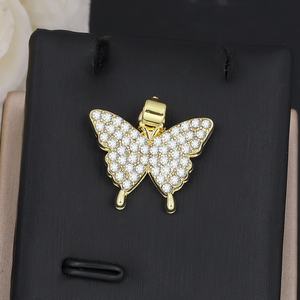 Pendentif JXX Fashion, nouveau design, plaqué or 18 carats, pendentif croix et papillon en laiton de haute qualité - Product Image 6