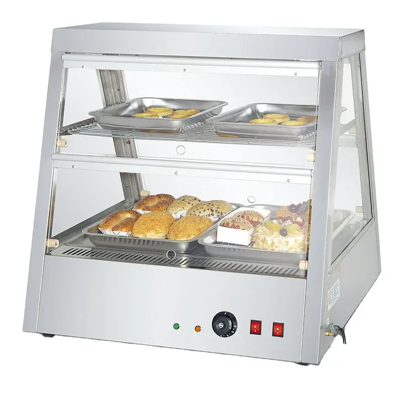 2022 Popular Commercial Factory Price Convenient Electric Hot Food Display Cabinet Pizza Pie Warmer
