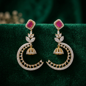 Pendientes de Perlas y Piedras con Baño de Plata, Estilo Étnico Tradicional, de Alta Calidad y a la Moda, Certificados por Terceros para Mujer - Product Image 3