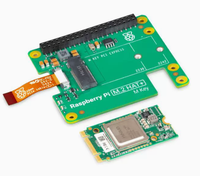 Kit AI Raspberry PI Asli dengan Daya Komputasi Hailo8l 13Tops, M.2 Hat Pl5 CM4 HAT yang Disesuaikan untuk Raspberry Pi 5
