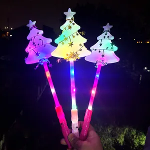 Groothandel Kinderen Kinderen Kerst Verlichting Toverstokken Led Gloeiende Kerstboom Toverstaf