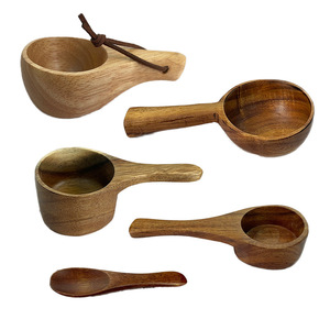 Wooden <b>Measuring</b> <b>Spoon</b> Set For Coffee Baking Milk Powder Seasoning Eco Friendly Kitchen Utensil - Product Image 1