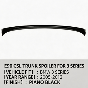 Aileron de coffre arrière ABS style lame pour BMW Série 3 E90 2005-2012 Spoiler CSL - Product Image 3