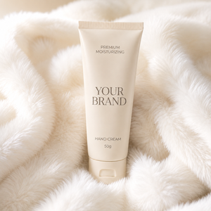 Crème pour les mains hydratante premium à la rose et aux herbes, enrichie en glycérine, nourrissante et hydratante, en tube plastique avec logo de marque personnalisé, OEM, soin de la peau - Product Image 5