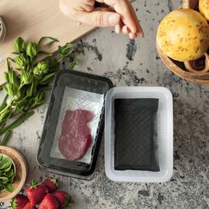 Plateau absorbant jetable de haute qualité, écologique, de qualité alimentaire, en papier, pour viande, emballage alimentaire domestique, logo personnalisé - Product Image 1