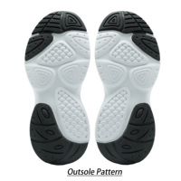 Semelle de chaussure élégante à blocs de couleur avec décoration ovale bilatérale, entresol géométrique triangulaire en EVA, semelle extérieure durable en TPR avec logo