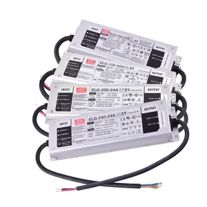 75W To 300W 12V 24V 36V 48V 54V Meanwell ELG Led Driver IP65/IP67 Dimmable Waterproof Switching Power Supply Mean Well Driver