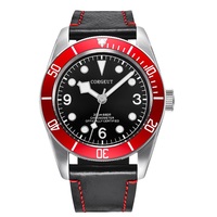 Jam Tangan Mekanik Otomatis Pria Mewah Kulit Asli Keramik Titanium Grosir Montres Saat