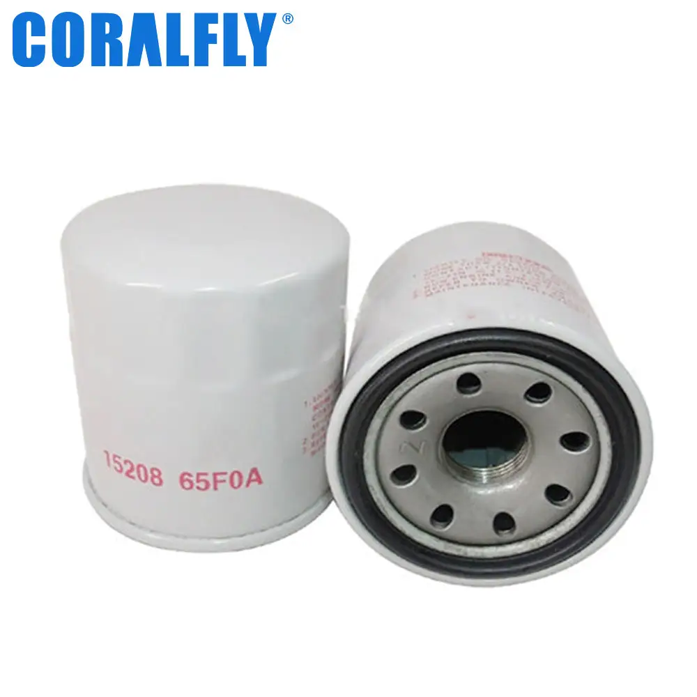 Coralfly Car Oil Filter 15208 65f00 15208-65F00 15208-65F0A 15208-31U00 15208-31U0B for Nissan