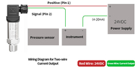 Interfaz Hussman Sensor de presión de freno automotriz Bajo consumo de energía 0-10MPa Salida I2C Sensores de presión de aire de agua hidráulica