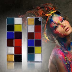 Paleta <span class=keywords><strong>de</strong></span> pintura <span class=keywords><strong>de</strong></span> alta calidad para arte corporal, 12 colores, UV, esqueleto, <span class=keywords><strong>Calavera</strong></span>, neón - Product Image 6