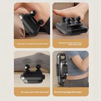Pistola de Masaje Fascial de Mano de 5 Velocidades con Motor sin Escobillas de Cuatro Cabezas de Alta Potencia, Diseño Ajustable Multifunción OEM ODM para Cuerpo Completo