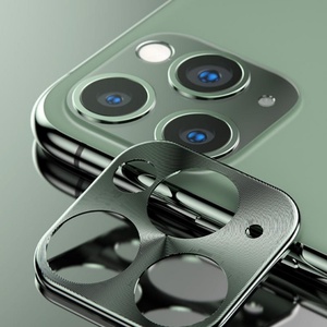 Protector de Pantalla 3D para Lente de Cámara Trasera de iPhone 11 Pro Max, Película de Vidrio Templado con Marco de Aluminio para Lente Trasera de iPhone 11 - Product Image 4