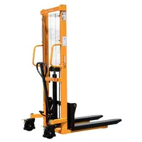 Chariot élévateur manuel mobile pour entrepôt industriel, capacité de 1 tonne, pour la manutention de matériaux en intérieur