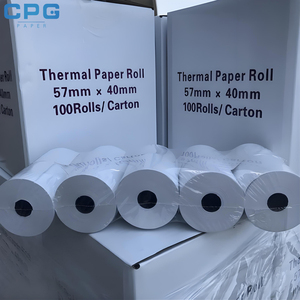 BPA Free 57x40mm 80x80mm 55gsm Thermal <b>Paper</b> <b>Rolls</b> Clear Printing Supermarket Cash Register POS Receipt <b>Paper</b> - Product Image 6