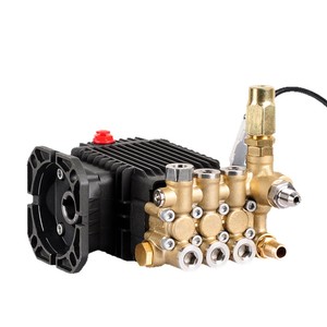 Bomba de Pistón de Alta Presión Haojiang 100 bar, Cabezal de Bomba de Cobre, Bomba de Lavado de Autos Accionada por Motor W14075C, Pistón de Cerámica - Product Image 1