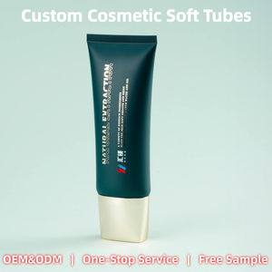 <span class=keywords><strong>Tubo</strong></span> per Crema Viso <span class=keywords><strong>Verde</strong></span> Teal Scuro con Tappo Dorato per Idratanti e Prodotti Skincare Naturali - Campione Gratuito - Product Image 1