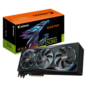 Nouvelle carte graphique Gigabyte <span class=keywords><strong>AORUS</strong></span> GeForce RTX 5080 MASTER 16G, carte graphique de jeu, carte vidéo 5080, ordinateur de bureau de jeu RTX5080 - Product Image 1