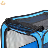 EUR PET Grand Sac de Transport Pliable pour Chien en Tissu Oxford, Niche Extérieure Multifonctionnelle pour Animaux de Compagnie avec Tissu en Polyester pour Voyages en Voiture