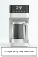 Purificateur d'eau alcaline à osmose inverse (RO) 4 étapes sans installation, pour bureau, avec eau chaude et froide, et carafe amovible