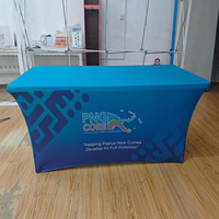Mantel de Poliéster Resistente con Logotipo Personalizado, Impermeable, para Ferias Comerciales y Exteriores