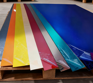 WANZUN カスタムアクリルミラーシート 1220*2440 PMMAキャスト電気メッキミラー 1mm 2mm 3mm カットカスタマイズ可能なサイズと色 - Product Image 5