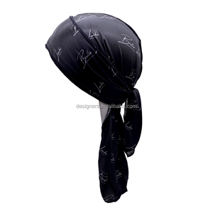 <span class=keywords><strong>Turbante</strong></span> Personalizado de Satén Sedoso Brillante con Logotipo Personalizado, Durag Personalizado para Hombres y Mujeres - Product Image 2