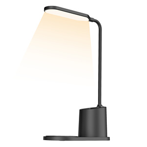 Lampe de bureau LED multifonctionnelle HiTao avec porte-stylo et chargeur sans fil rapide 15W - Lampe de table réglable pour le bureau et la maison - Product Image 5