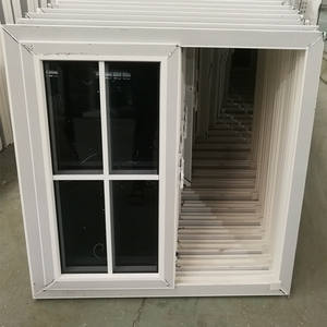 Fenêtres et portes en PVC blanc et bois avec <span class=keywords><strong>grille</strong></span>, fabrication - Product Image 1