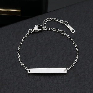 Pulseras Grabadas Personalizadas de Acero de Titanio para Mujeres y Niños, Brazalete con Texto Personalizado - Product Image 5