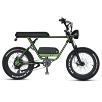 Vélo électrique au design moderne, vélo électrique à pneus larges prêt à être expédié, vélo électrique vintage à pneus larges