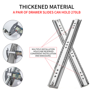 SNEIDA Heavy-Duty 53mm <strong>Drawer</strong> <strong>Slide</strong> Series 125 kg Load Capacity <strong>Soft</strong> <strong>Close</strong> Anti-Pinch for Kitchen Dining Apartment Use - Product Image 6
